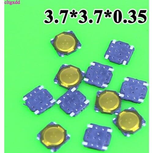500PCS/Lot 3.7*3.7*0.35 mm Tactile Push Button Switch Tact 4 Pin Switch Micro Switch SMD New