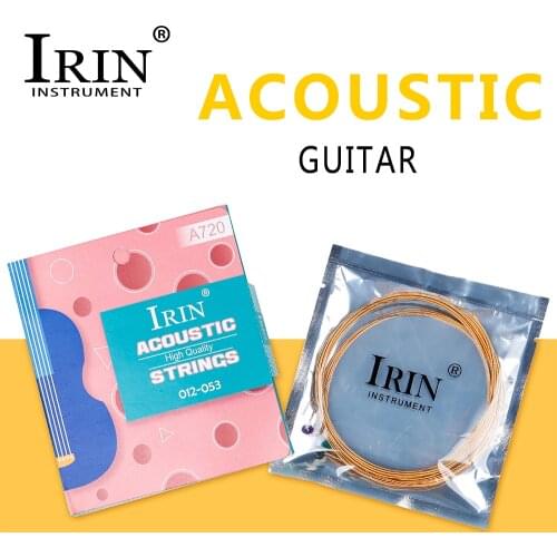 IRIN 6Pcs Guitar Strings Phosphor Bronze Stainless Steel Wire Strings For Acoustic Folk Guitar Musical Instrument Accessories