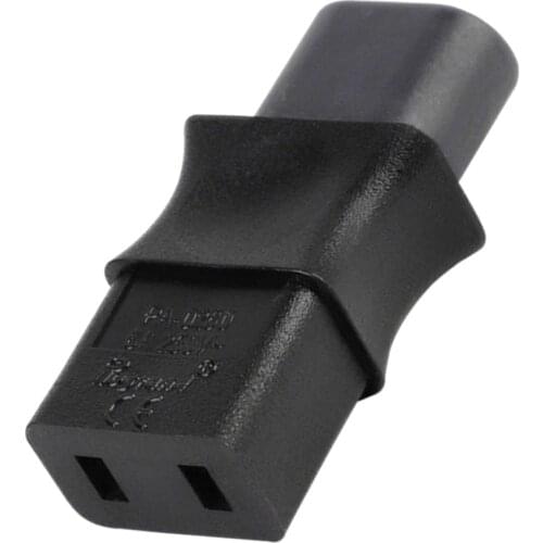 IEC 320 C8 Male To IEC 320 C9 2 Pin Female AC Adapter 6A /250V