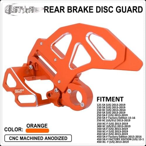 Motorcycle CNC Aluminum Rear Brake Disc Caliper Guard For Husqvarna KTM SX XC SXF XCF 125 150 250 300 350 450 500 530 2013-2019