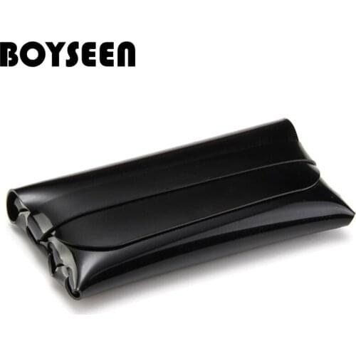 BOYSEEN Eye Glasses Sunglasses Case Pouch Bag Box Cortex Storage Protector Fashion PU Eyewear Accessories 84