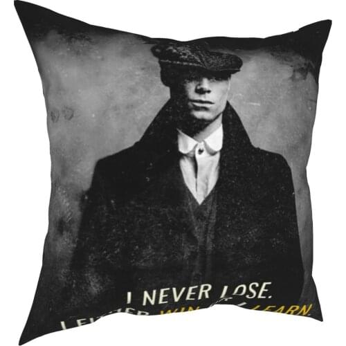 Peaky Blinders Win Or Learn Pillowcase Printing Fabric Cushion Cover Decoration Shelby Pillow Case Cover Sofa Wholesale 45X45cm