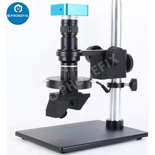 Digital Video 2D 3D Microscope 360-degree rotating Magnifier with 21mp HDMI Camera LED for phone Electronic Component SMT Test