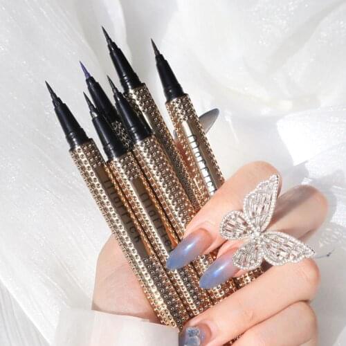 Color Eyeliner Charm Color Slim Eyeliner Starry Sky Liquid Eyeliner Pen Long-Lasting Waterproof Eye Cosmestics Tools