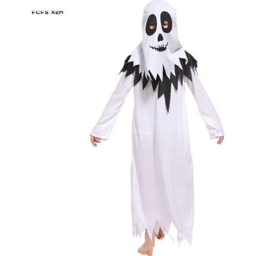 Children Boys Hell Devil Fiend Cosplay Kids Girls Halloween Ghost Scary Costume Carnival Purim stage play Masquerade party dress