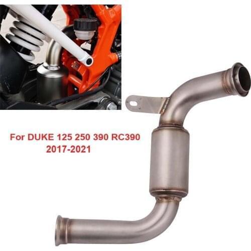 For KTM 125 250 390 2017 2018 2019 Motorcycle Exhaust Tail Link Pipe Connector Headear Pipe Slip on for Duke 390 250 125