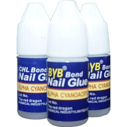 3pcs New arrive available 3g Nail Gel BYB Acrylic Art Nail Glue for nail art tool decoration Fashion free shipping