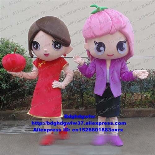 Cuticolor Young Girl Lassock Maid Maiden Virgin Mascot Costume Adult Cartoon Character Lovely Annabelle Group Photo zx935