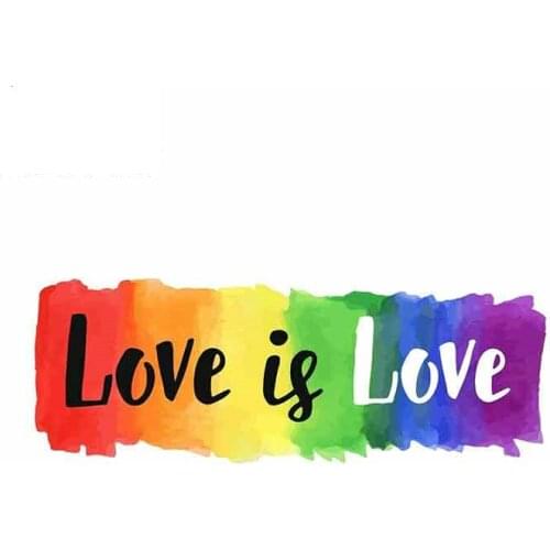 Fashion Love Is Love Gay Pride LGBT Car Stickers Motorcycle Decals Cover Scratches Waterproof PVC 13cm X 5cm