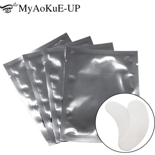 Eyes Patches 50pairs Eyelashes Extension Pearl Eye Tips Sticker Wraps Lint Free Eye Gel Under Pad Makeup Tools Bright Color