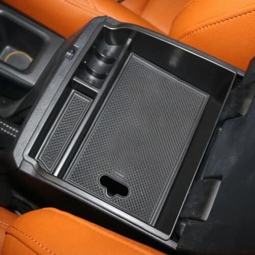 Non-Slip Central Armrest Container Holder Stowing Box With Mat For New Hilux Revo 2015 2016 2017 Accessories