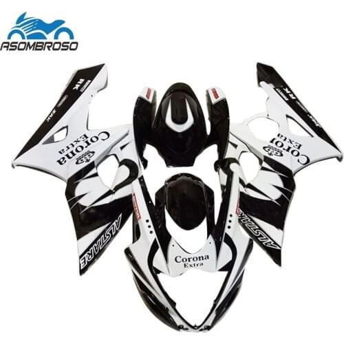 New motorcycle bodyparts 2005 2006 Injection Fairing kit for SUZUKI GSXR 1000 white black gsxr1000 K5 k6 fairings CM79