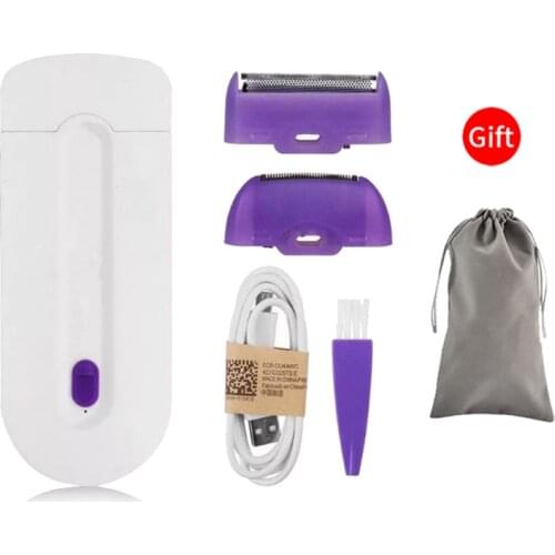 Rechargeable Women Shaver Hair USB Remover Epilator Induction Touch Advanced Instant&Painless Free Sensor Light Safely Depilator