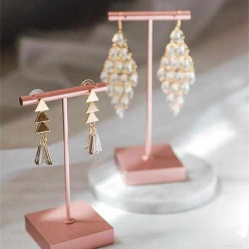 Jewelry Rack Earrings Hanger Stand Earring Hook Hanger Bracket Black Silvery Rose Gold Display Ring Hanging Photography Props