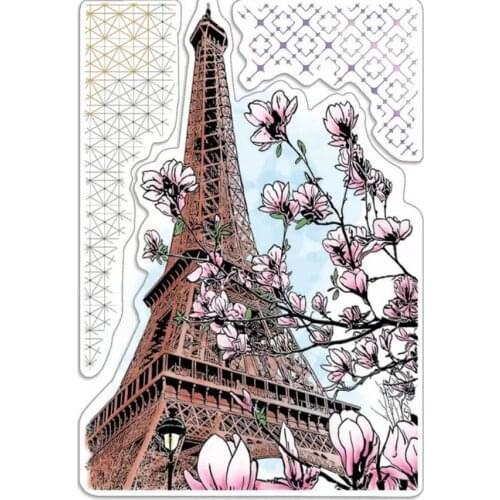 Background flower transparent Clear Silicone Stamp/Seal for DIY scrapbooking/photo album Decorative B0980