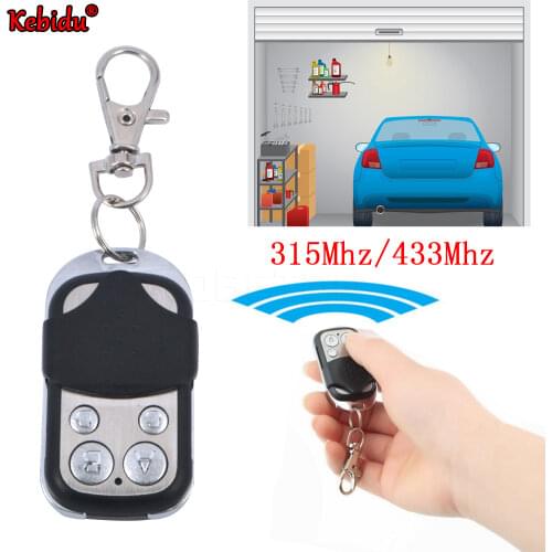 Kebidu New Wireless Universal Garage Remote Control Duplicate Key Fob 433MHZ Cloning Gate Garage Door Hot Worldwide