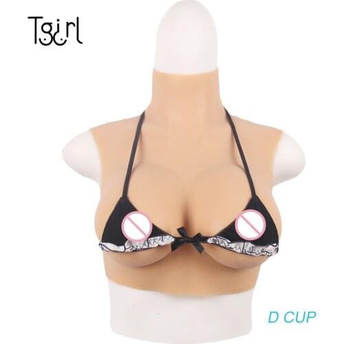 Tgirl Realistic Silicone Breast Forms D Cup Artificial Boobs Enhancer For Crossdresser Transgender Drag queen
