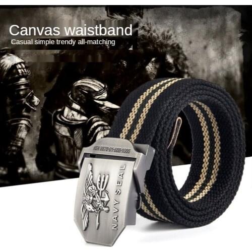 High Quality Mens Fabric Belt 3.8cm Wide Popular Simple Leisure with Fashionable Comfortable Canvas Belts for Men New Fashion