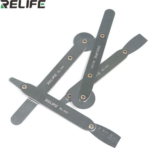 RL-060 LCD Screen Feeler Disassembly Set Metal Anti Corrosion Open Pry Tools for Curved Screen CPU Tin Scraping Opening Tools