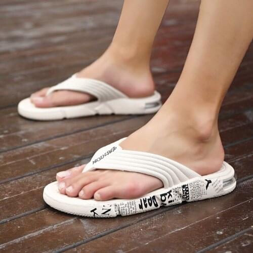 Airavata Flip Flops 2021 New Solid Mens Slippers Air Cushion Outdoor Summer Flat Casual Beach Fashion Light Wholesale Toe Shoes