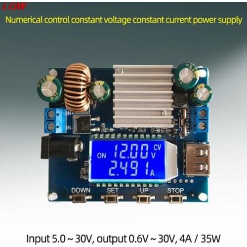 SK35L-DC adjustable power module | 0.6-30V 4A 35W 5V 6V 9V 12V, regulated DC boost/buck, laboratory DC power module