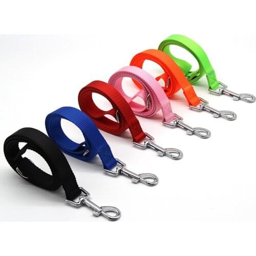 Dog Leash Running Walk Train For Large Small Cat Pets Nylon Braid 6 Colors 4 Sizes Factory Wholesale Price