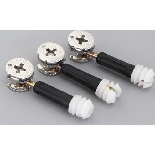 50 Sets Furniture Connecting Fitting Stainless Steel Nut,Bolt Screw 6mm Male Thread,Connecting Rod 32mm/35mm/40mm Length