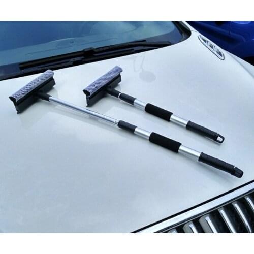 Car Glass Scratch Double Sided Window Glass Wiper Stainless Steel Rubber Window Cleaner Car Double - Sided Glass Window Cleaning