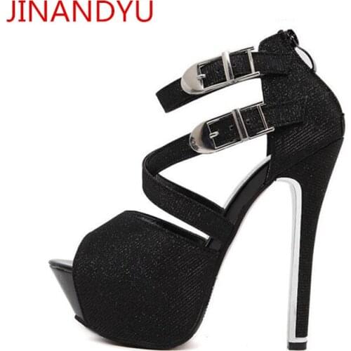 High Heels Women Sandals Platform Shoes Peep Toe Cosy Dress Woman Shoes Stiletto Heels Thick Sole Black Ladies Shoes High Heel