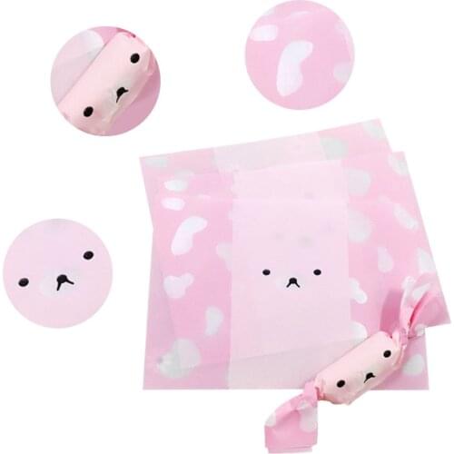 500pcs/set 12.5*9cm Cow Nougat Wrapping Paper Wedding Candy Bag Packing Paper Wrappers Food Grade Oil Paper