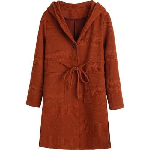 Jackets Women Spring Autumn 2019 Knitted Female Coat Ladies Knitwear Jacket Outerwear Cardigan Winter Jacket for Woman RE2435