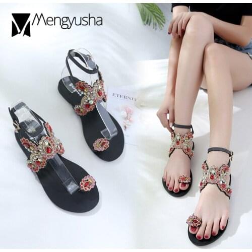 Crystal butterfly flat sandals woman colorful diamond sandalias mujer flipflops bohemian clip toe hollow out sandals girls shoes