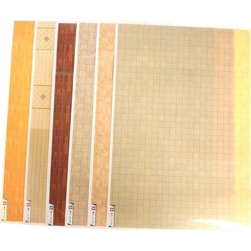 1:12 Dollhouse Mini Home Wall Paper Wall Stickers Murals Floor Stickers Decor Furniture Accessories DIY Toys for Baby