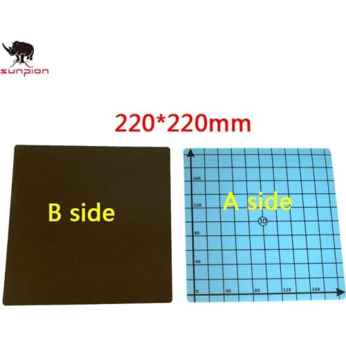 1PCS Magnetic Print Bed sticker tape 3d printer 220*220MM Coordinate Printed Hot Bed Surface Sticker BLUE for 3D Printer Parts