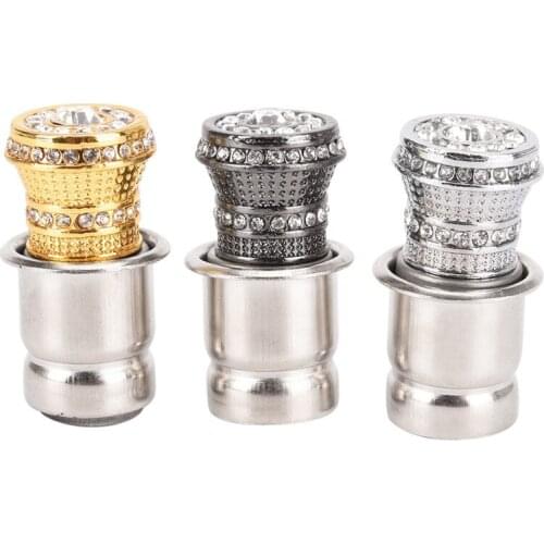 1Pc New 12V Portable Car Power Plug Socket Output Automatic Cigarette Lighter Ignition Diamond Car Styling