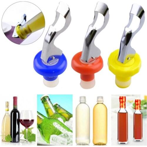 1PC Silicone Vacuum Wine Bottle Stopper Sealed Plug Champagne Wine Preservation Cap Bar Accessories Kitchen Tools Cocina Home