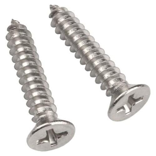 10-100pcs M1 M1.2 M1.4 M1.7 M2 M2.3 M2.6 M3 M4 M5 M6 Stainless steel cross recessed countersunk head tapping screws Wood screw