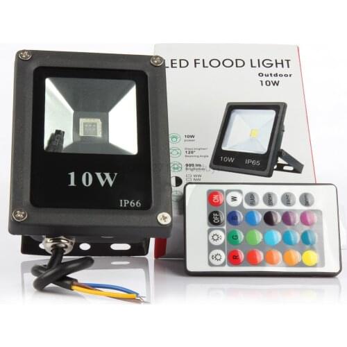 20pcs/lot Dc12v Rgb Led 12v Floodlight Dc Flood Light 10w 20w 30w 50w Waterproof Floodlights Reflector Outdoor Lamp Led Bulbs