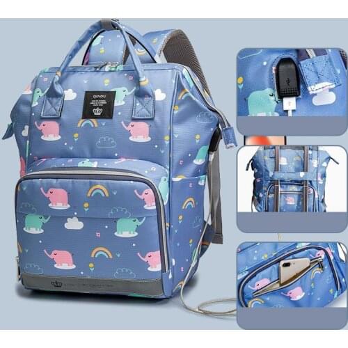 2021 Nappy Backpack Bag Large Capacity Mummy Bag Maternity Baby Multi-function Waterproof Outdoor Travel Diaper Bags for Mommy