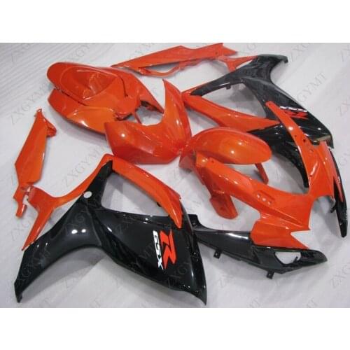 Abs Fairing for Suzuki GSXR600 2006 - 2007 K6 Orange Black Motorcycle Fairing GSXR750 2006 Plastic Fairings GSX R 600 07