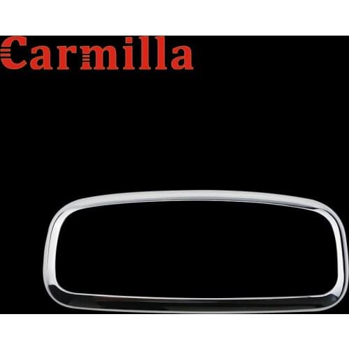 Carmilla ABS Chrome Reading Lights Frame Cover Trim Sticker for Ford New Fiesta MK7 2009 - 2012 2013 2014 2015 2016 Accessores