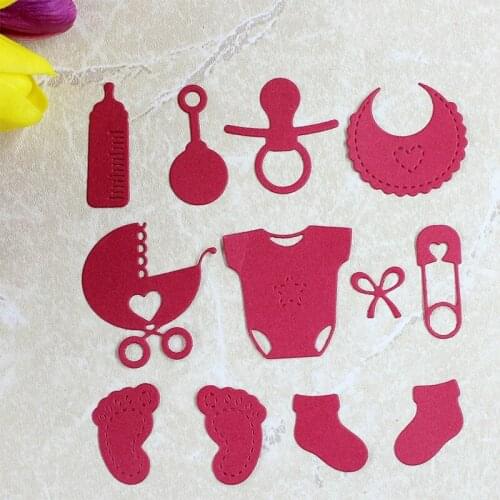 Baby Clothes Sock Baby Carriage SCRAPBOOKING DIES Paper Crafts CARD MAKING CUTTING DIES Embossing Crafts Template Dies