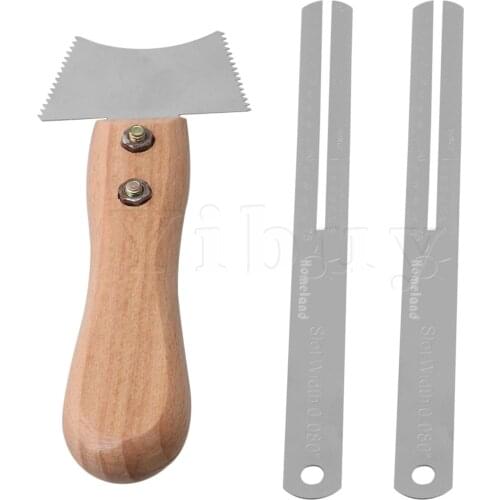 Yibuy Guitar Cleaning Tool Set Fret Slot Tool Musical Instrument Parts