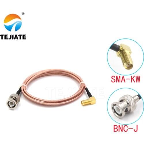 1PCS TEJIATE Adapter Cable BNC To SMA Type BNC-J Convert SMA-KW 8-90CM 1M 1.5M 2M Length Connector RG316 Wire