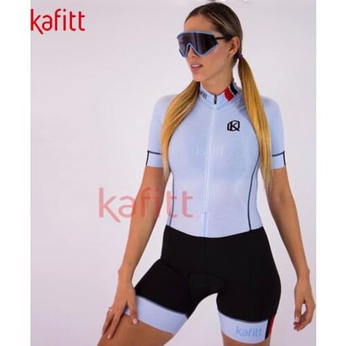 Kafitt Womens Professional Triathlon Short Sleeve Cycling Jersey Suit Jersey High Quality Mountain Bike Wear ciclismo feminino