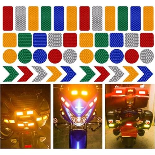 Super Reflective Sticker set for Frame Bike Bicycle Reflect Car Motor Cycle Accessories