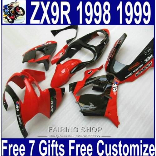 Red fairings ZX9R 1998 1999 98 99 For Kawasaki ninja ( Ems free ) High quality Fairings +7gifts xl31