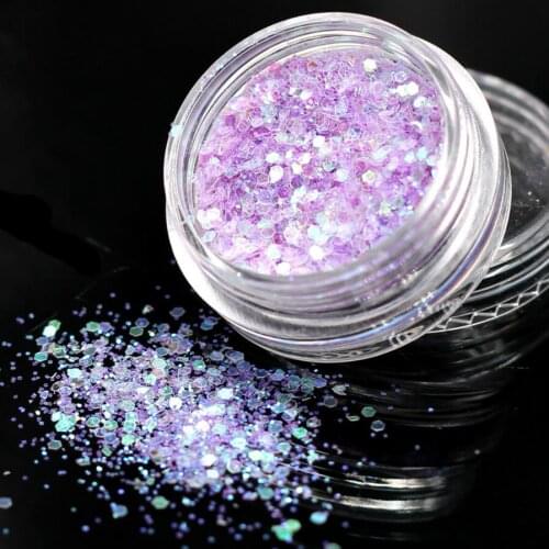 1 Box Colorful Purple Color Sequins Nail Art Nail Polish White Silver Soak Off UV Gel Polish Glue Lacquer Manicure Varnish Tool