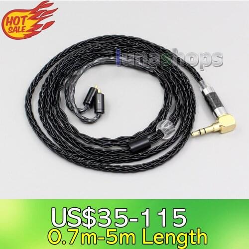 LN006358 XLR Balanced 3.5mm 2.5mm 8 Cores Silver Plated Headphone Cable For UE Live UE6Pro Lighting SUPERBAX IPX
