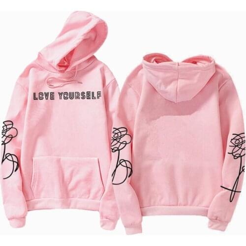 Love yourself Sweatshirt k-pop bangtan boys love yourself hoody pullover shipping new arrive Sweatshirt Tumblr hoody